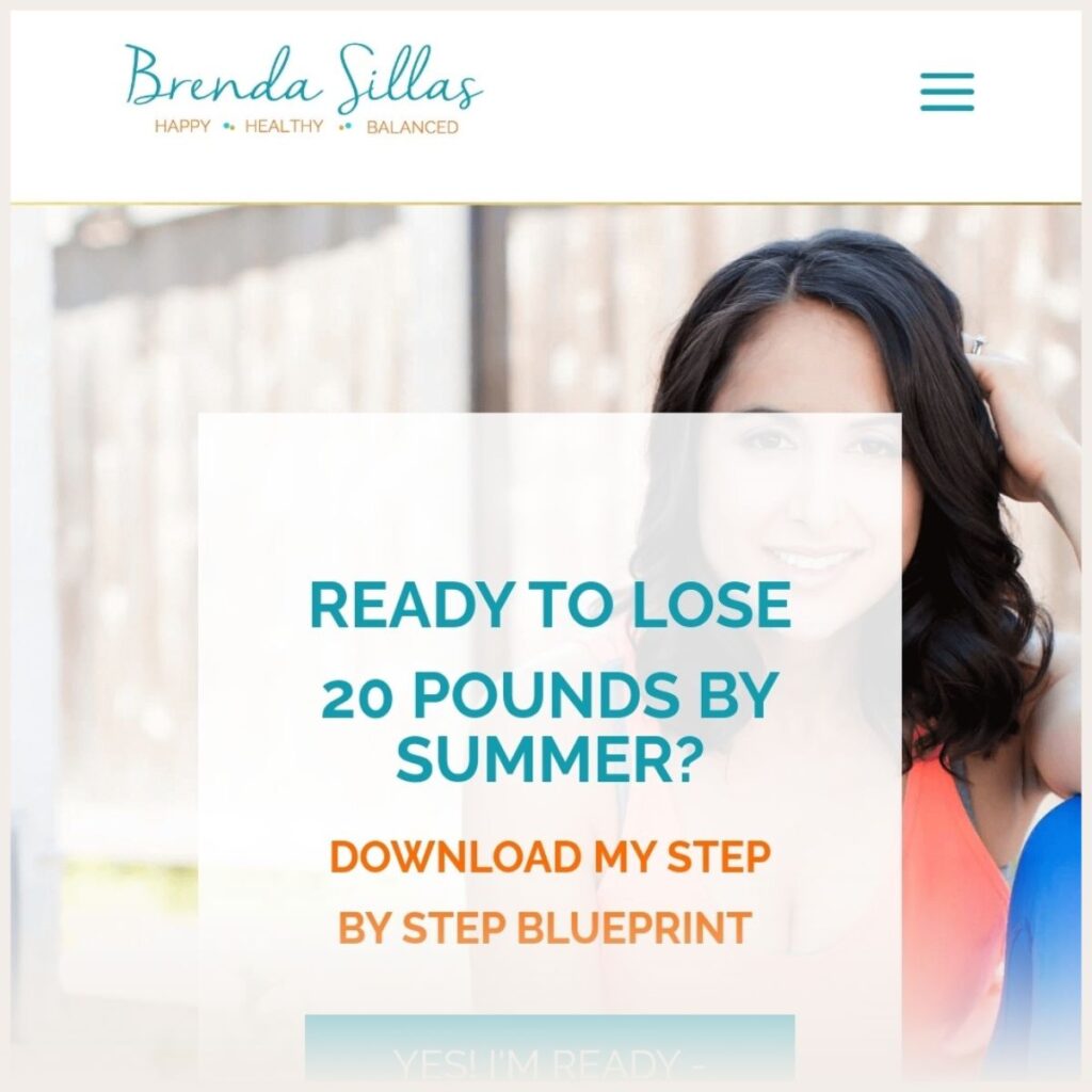 Brenda Sillas health coach website