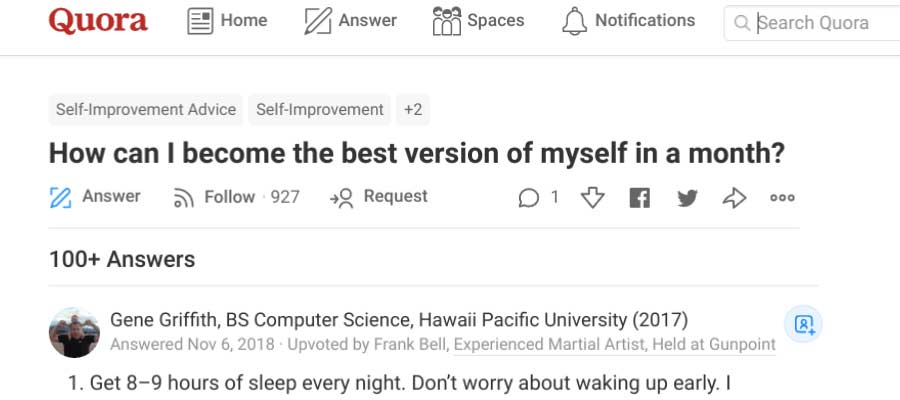 Quora thread