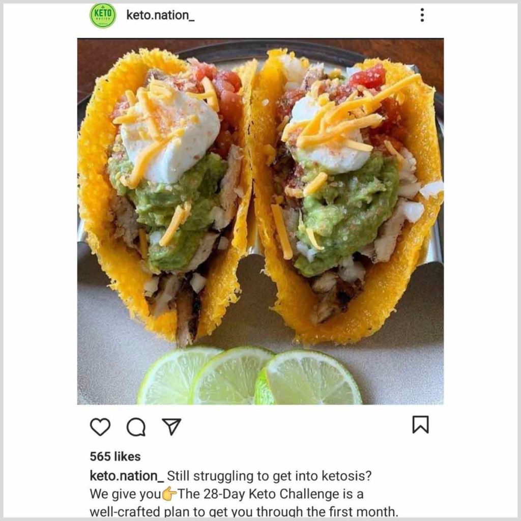 Instagram health post example