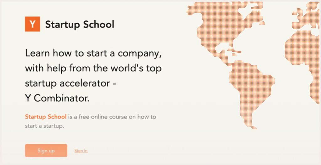 Y Combinator Course Page 